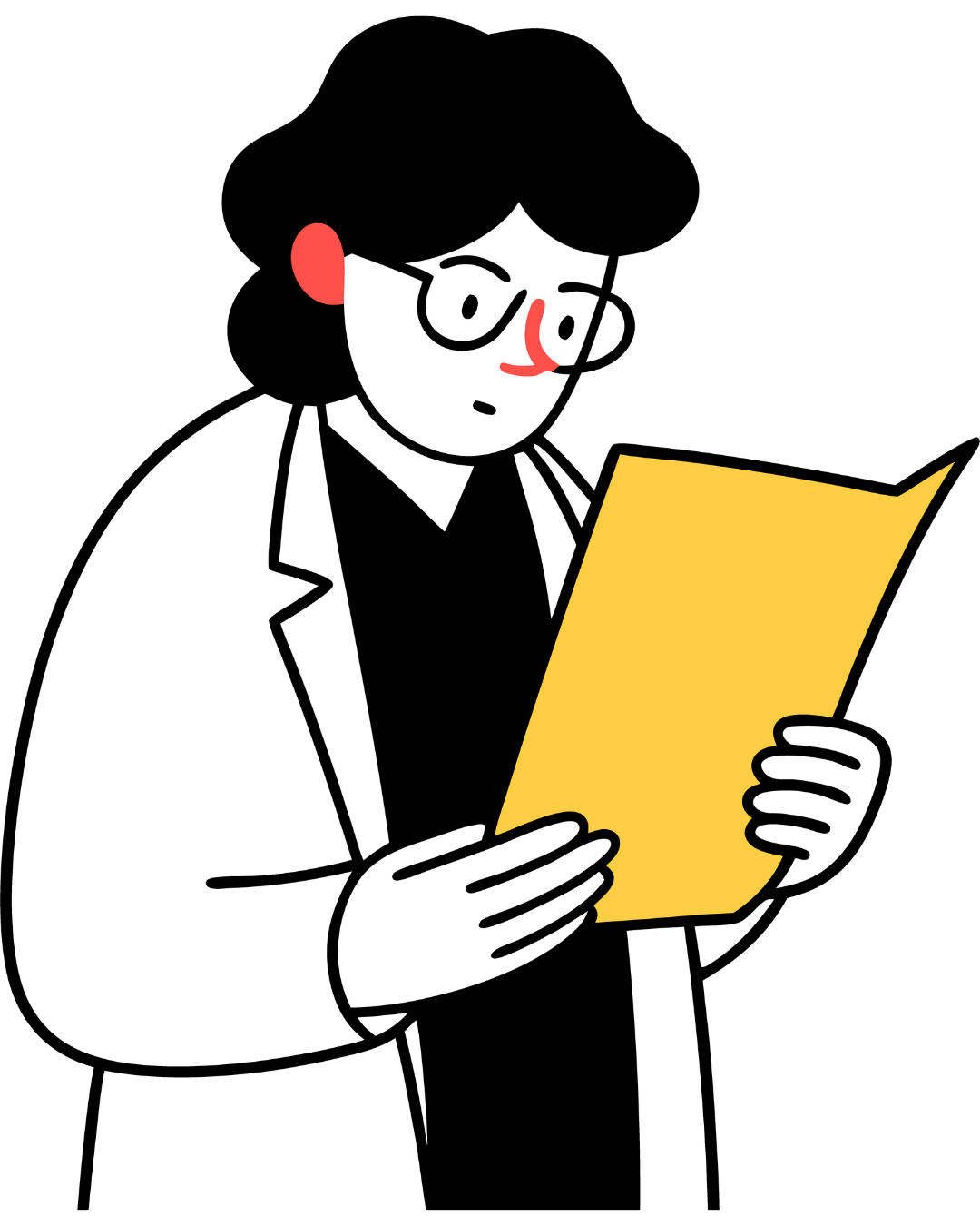 A medical professional discussing a patient’s skin health.